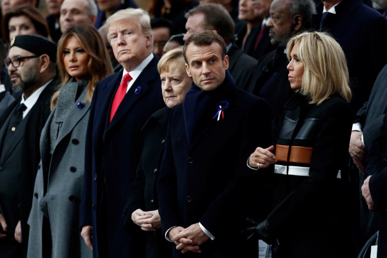 World leaders gather in Paris to mark the 100 100 years since the end of the World War I. (Photo: AFP)